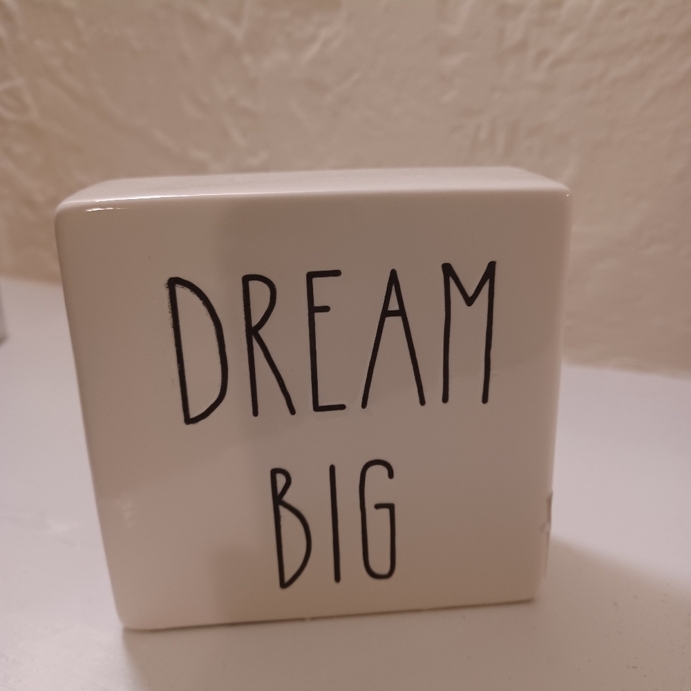 Dream Big / You Got This | White Decoration